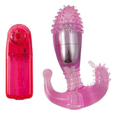 Stimolatore Anale Rosa con Rilievi e Vibrazione Multivelocità